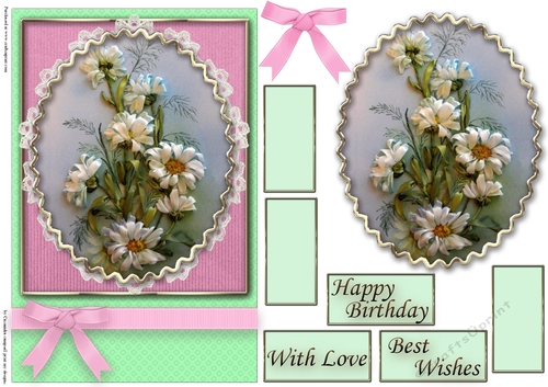 Birthday Floral Quick card