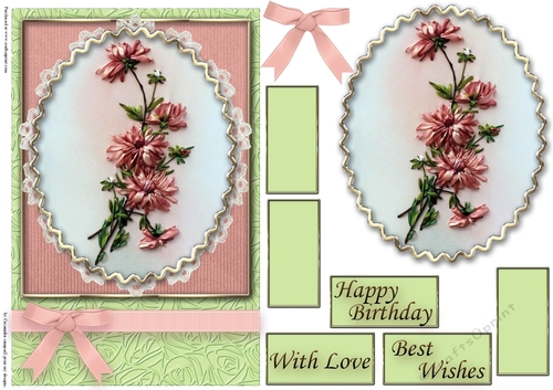 Birthday Floral Quick card