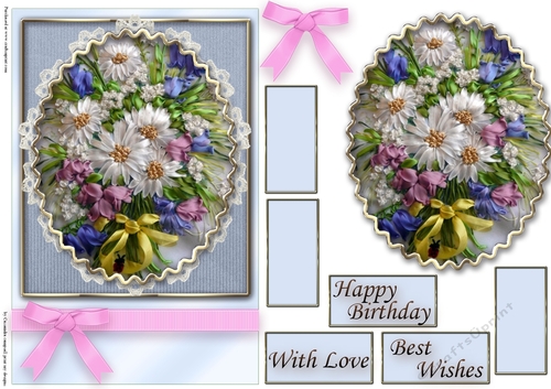Birthday Floral Quick card