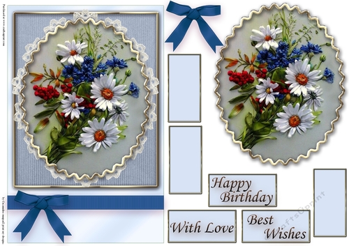 Birthday Floral Quick card