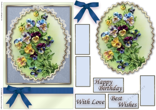 Birthday Floral Quick card