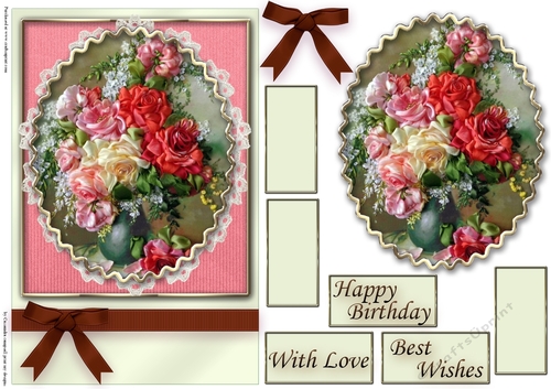 Birthday Floral Quick card