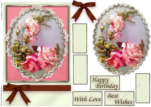 Birthday Floral Quick card