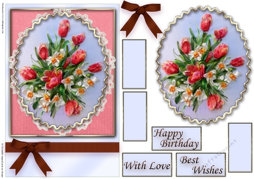 Birthday Floral Quick card