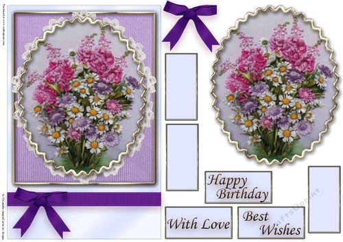 Birthday Floral Quick card