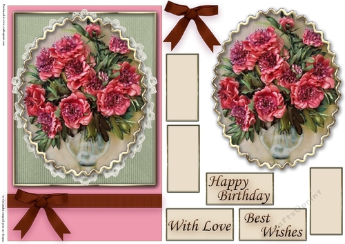 Birthday Floral Quick card