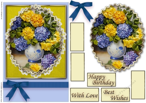Birthday Floral Quick card