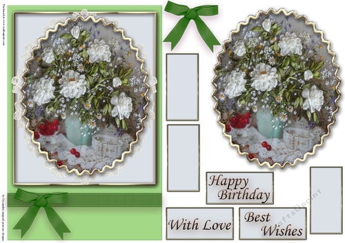 Birthday Floral Quick card