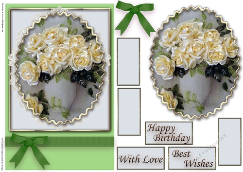 Birthday Floral Quick card