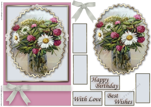 Birthday Floral Quick card