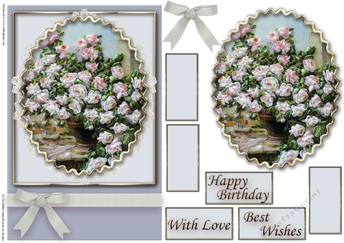 Birthday Floral Quick card