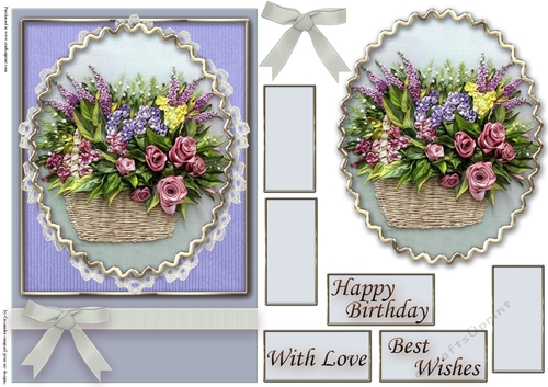 Birthday Floral Quick card