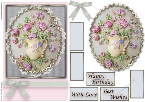 Birthday Floral Quick card
