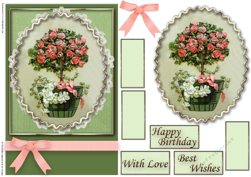 Birthday Floral Quick card