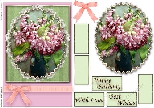 Birthday Floral Quick card