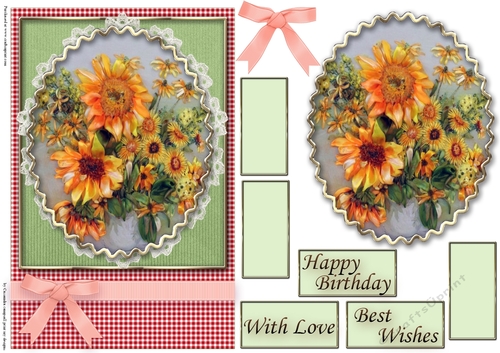 Birthday Floral Quick card