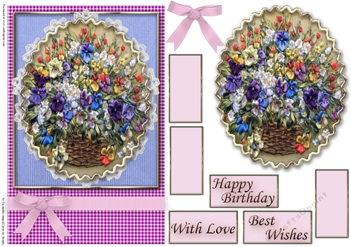 Birthday Floral Quick card