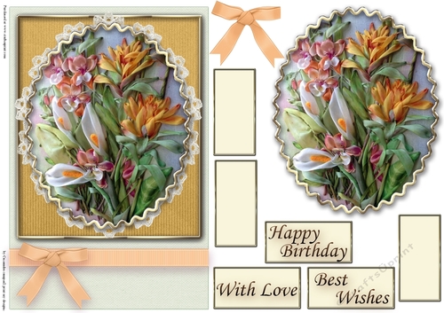 Birthday Floral Quick card