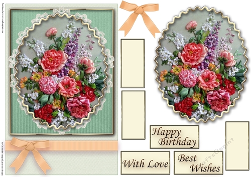 Birthday Floral Quick card