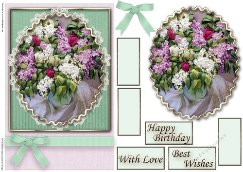 Birthday Floral Quick card