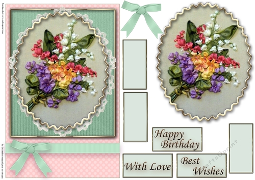 Birthday Floral Quick card