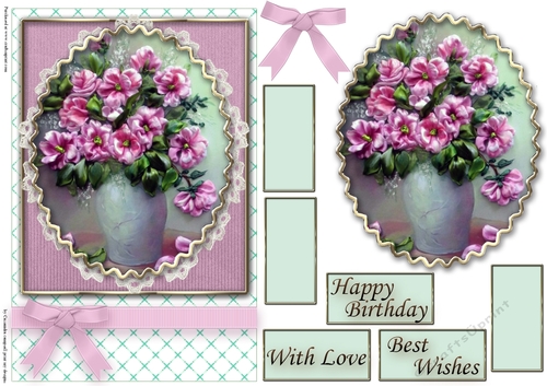 Birthday Floral Quick card