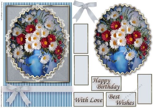 Birthday Floral Quick card