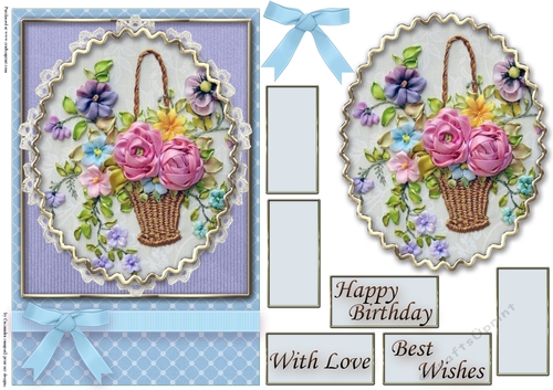 Birthday Floral Quick card