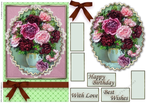 Birthday Floral Quick card