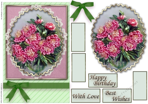 Birthday Floral Quick card