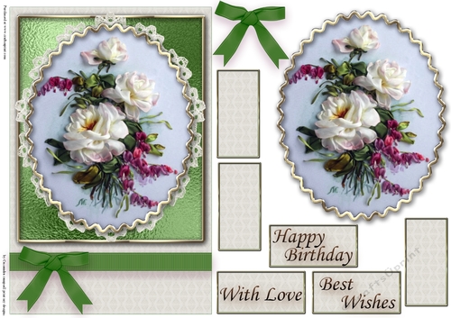 Birthday Floral Quick card