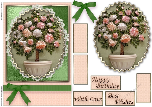 Birthday Floral Quick card