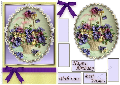 Birthday Floral Quick card