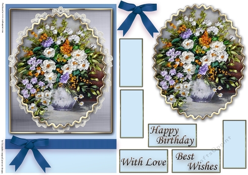 Birthday Floral Quick card