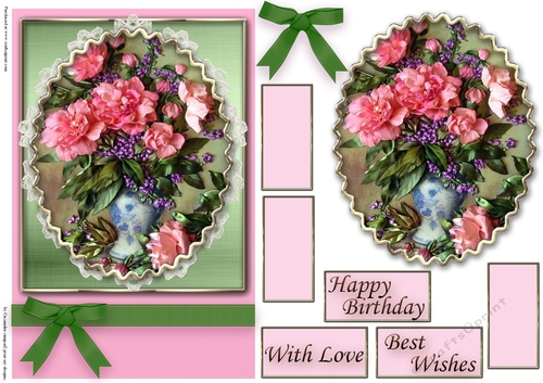 Birthday Floral Quick card