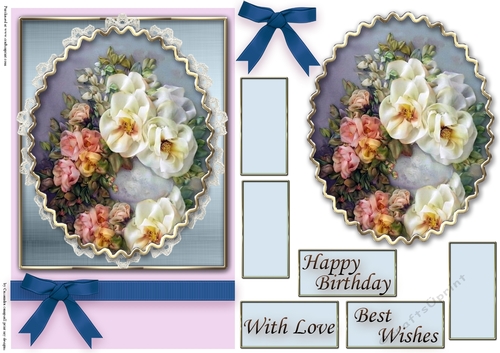 Birthday Floral Quick card