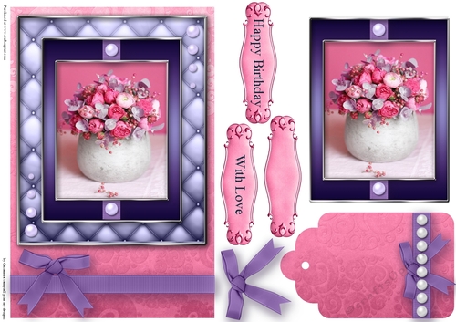 Birthday with love Quick Card