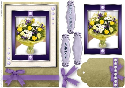 Birthday with love Quick Card