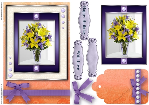 Birthday with love Quick Card