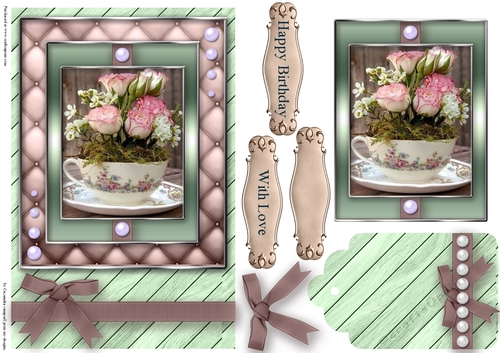 Birthday with love Quick Card
