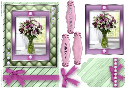Birthday with love Quick Card