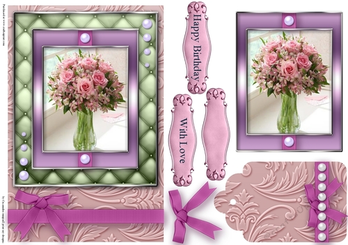 Birthday with love Quick Card