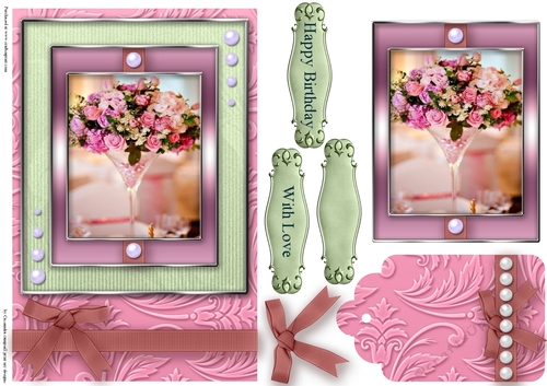 Birthday with love Quick Card