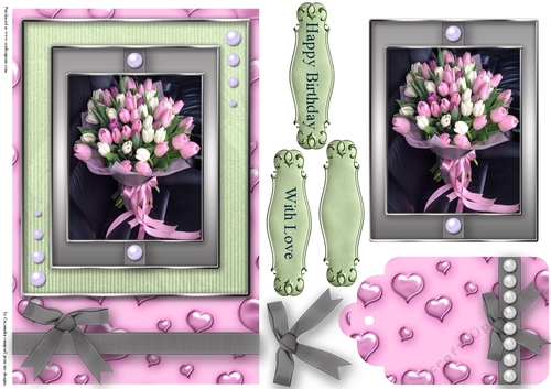 Birthday with love Quick Card