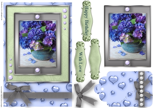 Birthday with love Quick Card
