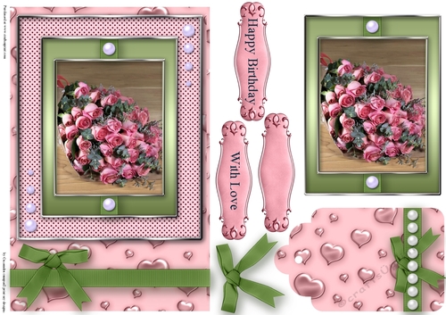 Birthday with love Quick Card