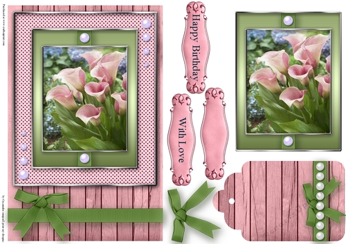 Birthday with love Quick Card