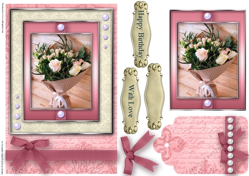 Birthday with love Quick Card