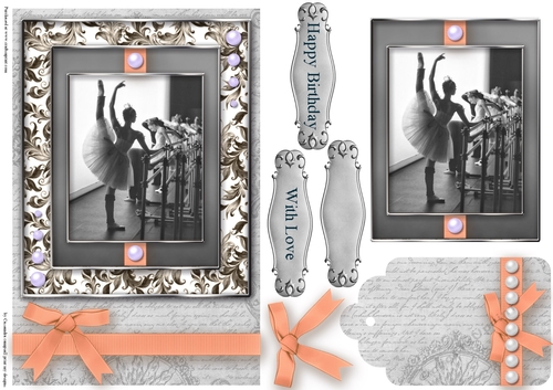 Black and White ballet  Quick Card