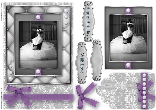 Black and White ballet  Quick Card